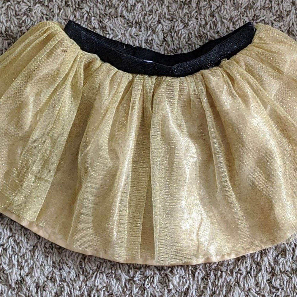 Gold and Black Girls Skirt